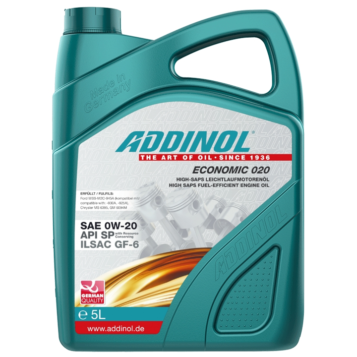 ADDINOL ECONIMIC 020 5ლ სინთეტიკური ზეთი