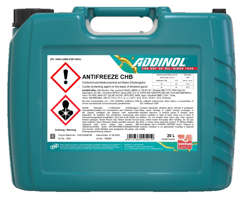 ADDINOL ANTIFREEZE CHB 1.5ლ ანტიფრიზი მწვანე - Image 2