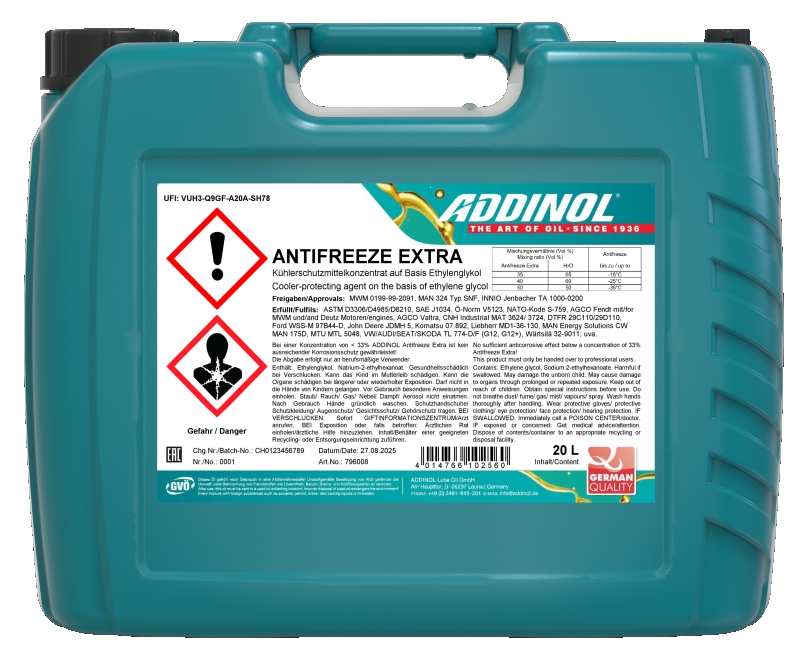 ADDINOL ANTIFREEZE EXTRA 1.5ლ ანტიფრიზი წითელი - Image 2