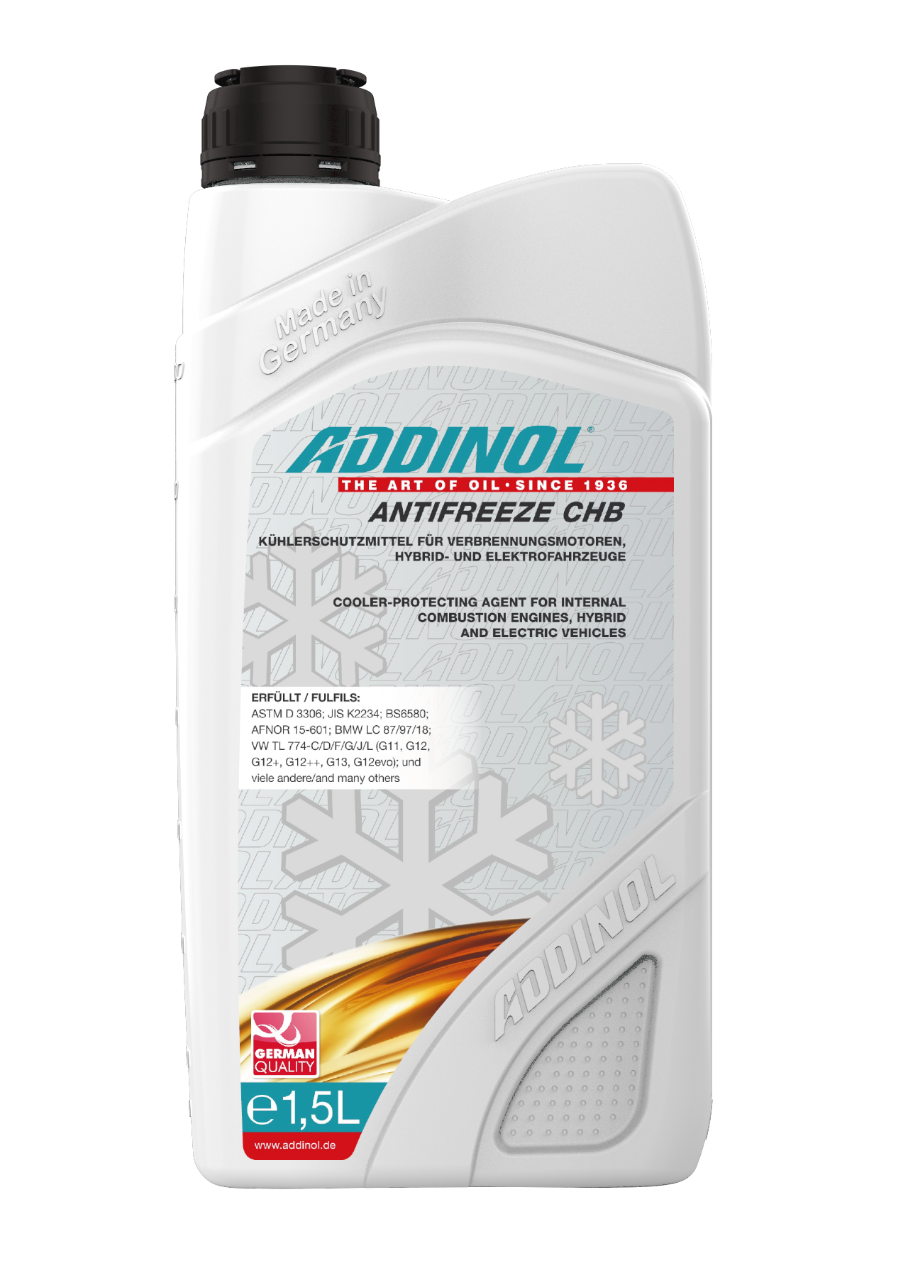 ADDINOL ANTIFREEZE CHB 1.5ლ ანტიფრიზი მწვანე